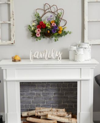 22" Spring Floral Wreath