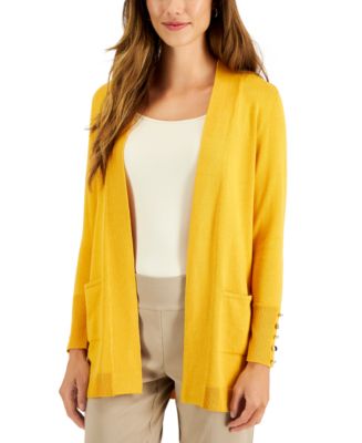 JM Collection Petite Open-Front Cardigan, Created for Macy's - Macy's