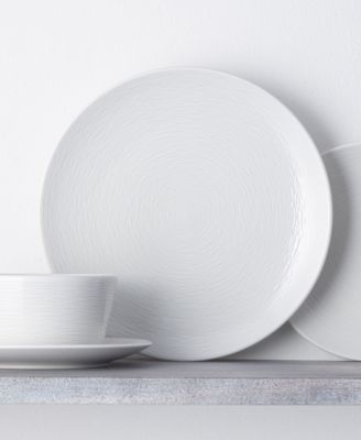 Swirl Coupe Dinner Plates, Set of 4