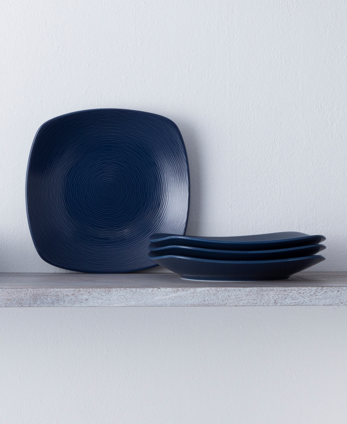 Noritake Swirl Square Salad Plates, Set of 4