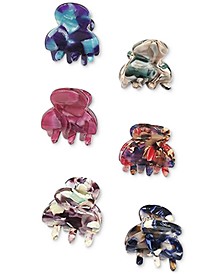6-Pc. Mixed Color Hair Claw Clip Set, Created for Macy's