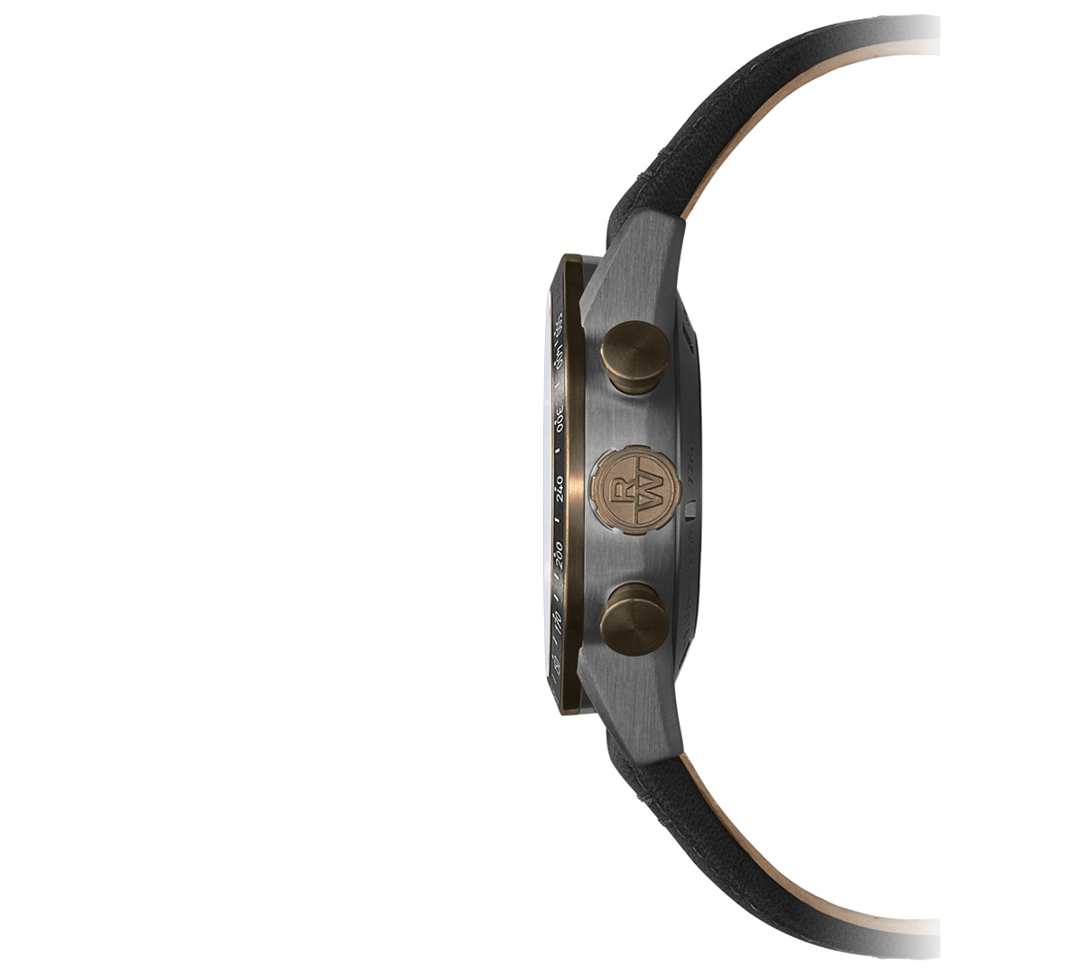 Shop Raymond Weil Men's Swiss Automatic Chronograph Freelancer Black Leather Strap Watch 43.5mm