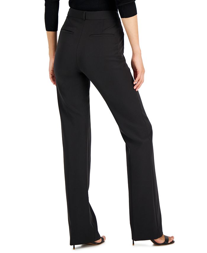 Donna Karan Women's High-Rise Bootcut Pants - Macy's