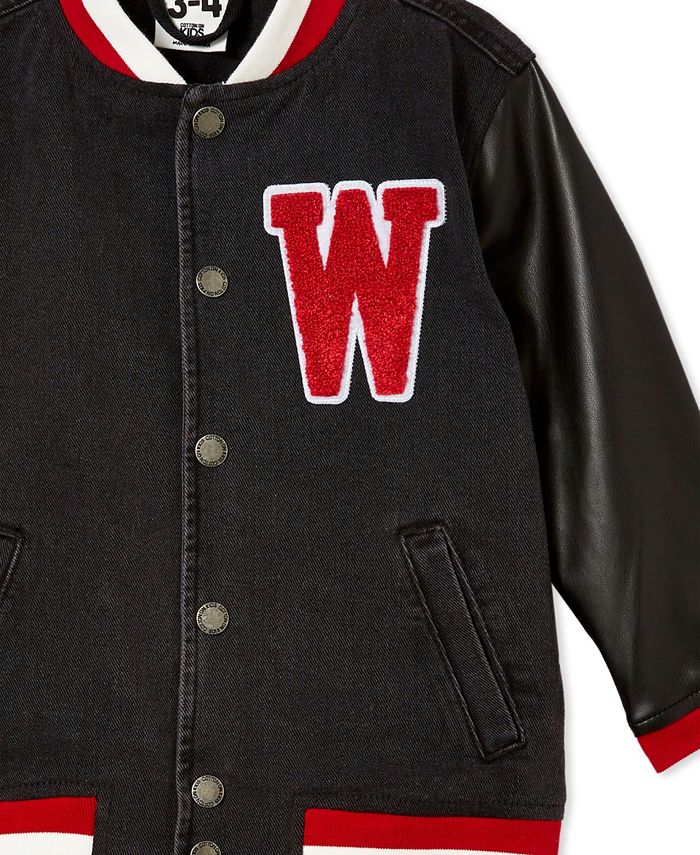 COTTON ON Little Girls Letterman Jacket & Reviews Coats & Jackets