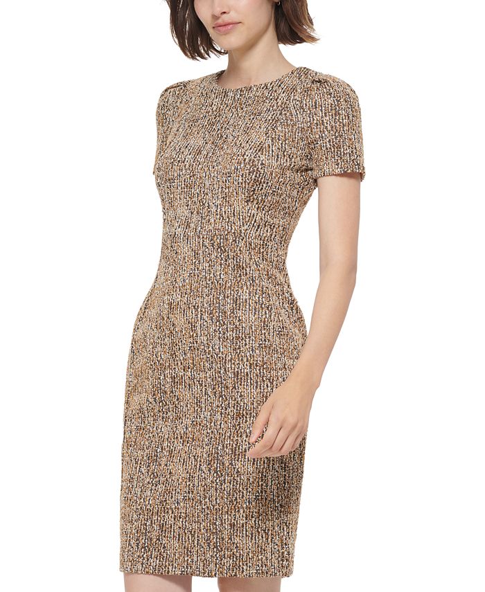 Calvin Klein Tweed Sheath Dress Macy's