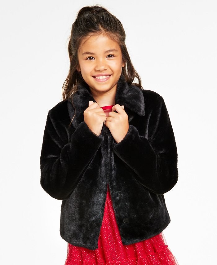 Epic Threads Big Girls Faux Fur Jacket, Created For Macy's - Macy's