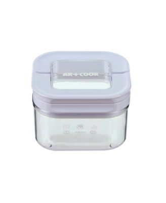 Art & Cook Square Airtight Food Storage Container, 0.4 Quart - Macy's