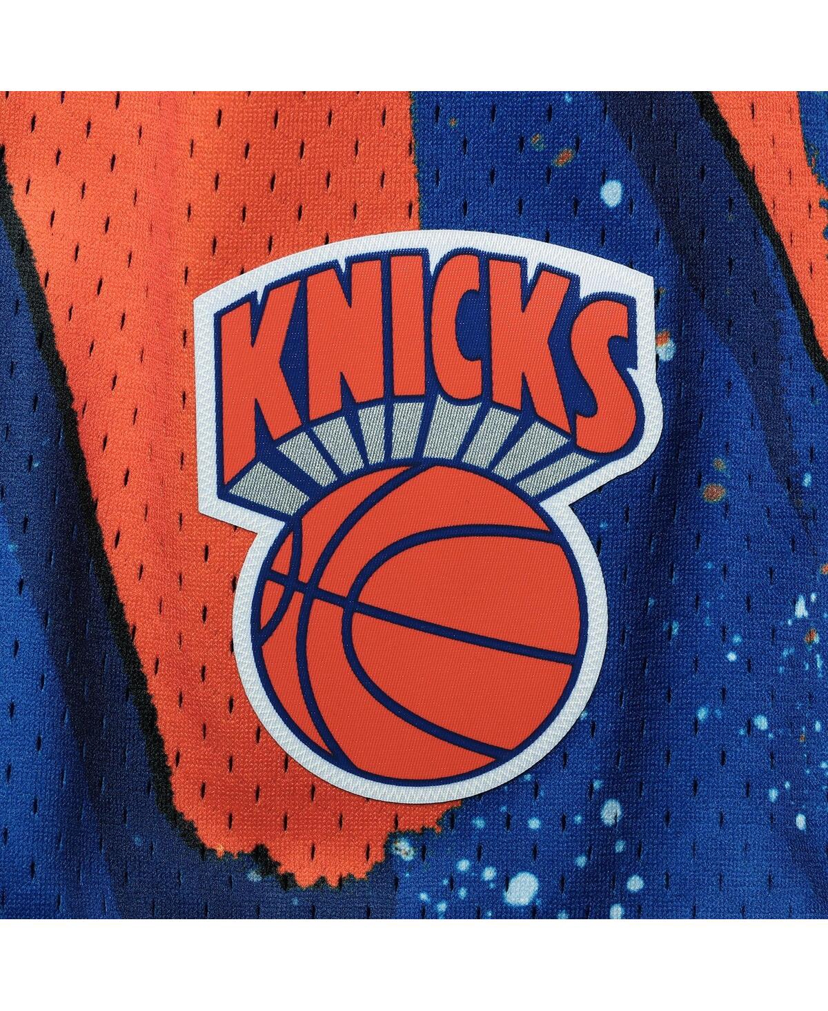 Men's Mitchell & NessNew York Knicks Hardwood Classics 1991 Hyper Hoops Swingman Shorts - Blue
