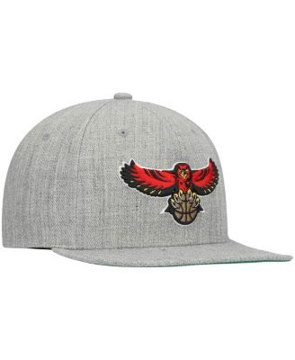 Men's Heathered Gray Atlanta Hawks Hardwood Classics Team 2.0 Snapback Hat