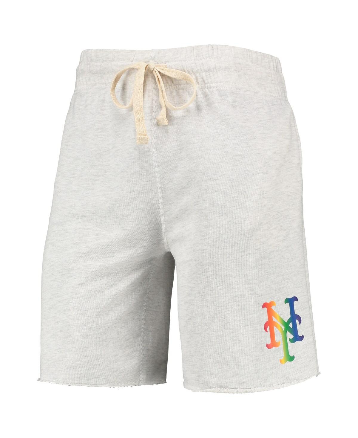 Concepts Sport Men's  Oatmeal St. Louis Cardinals Mainstream Logo Terry Tri-blend Shorts In Oatmeal