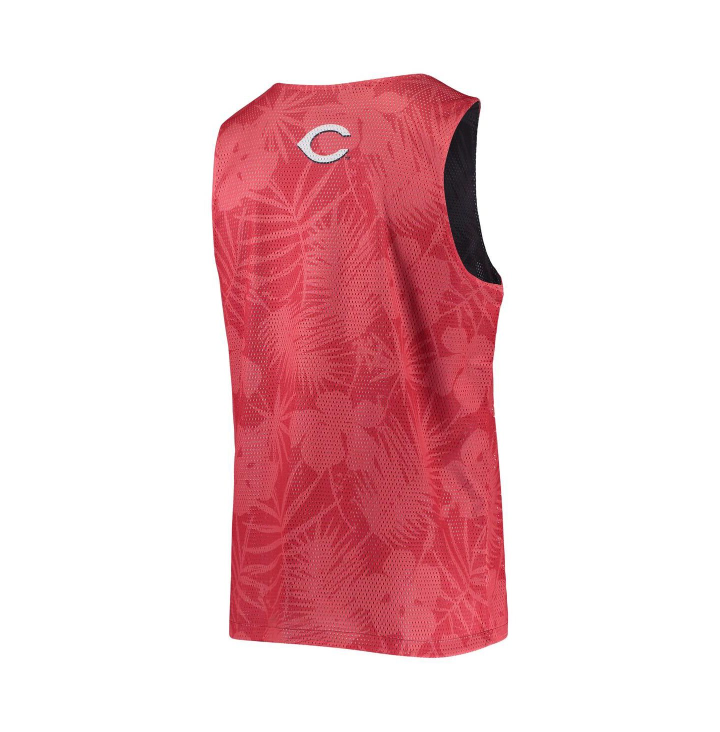 Мужской топ FOCO Red Cincinnati Reds Floral Reversible Mesh — фото 4