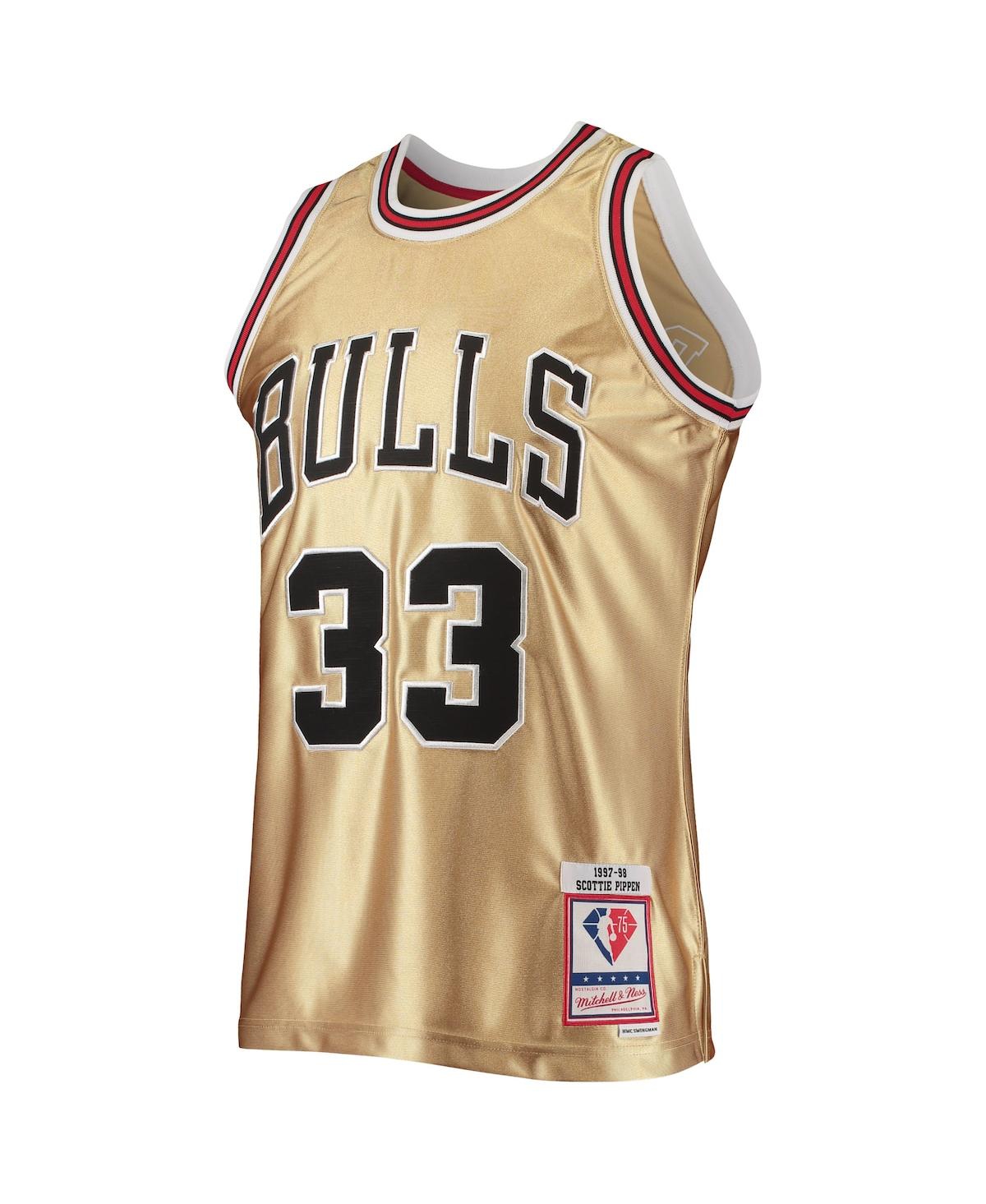 Gold scottie pippen top jersey