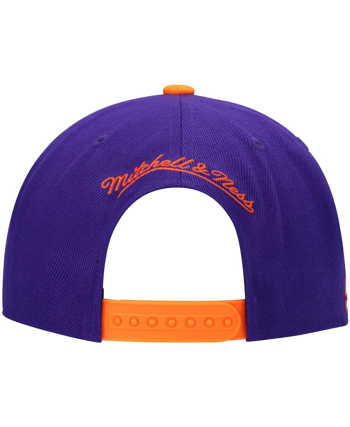 Mitchell & Ness Men's  Purple And Orange Phoenix Suns Hardwood Classics Snapback Hat In Purple,orange