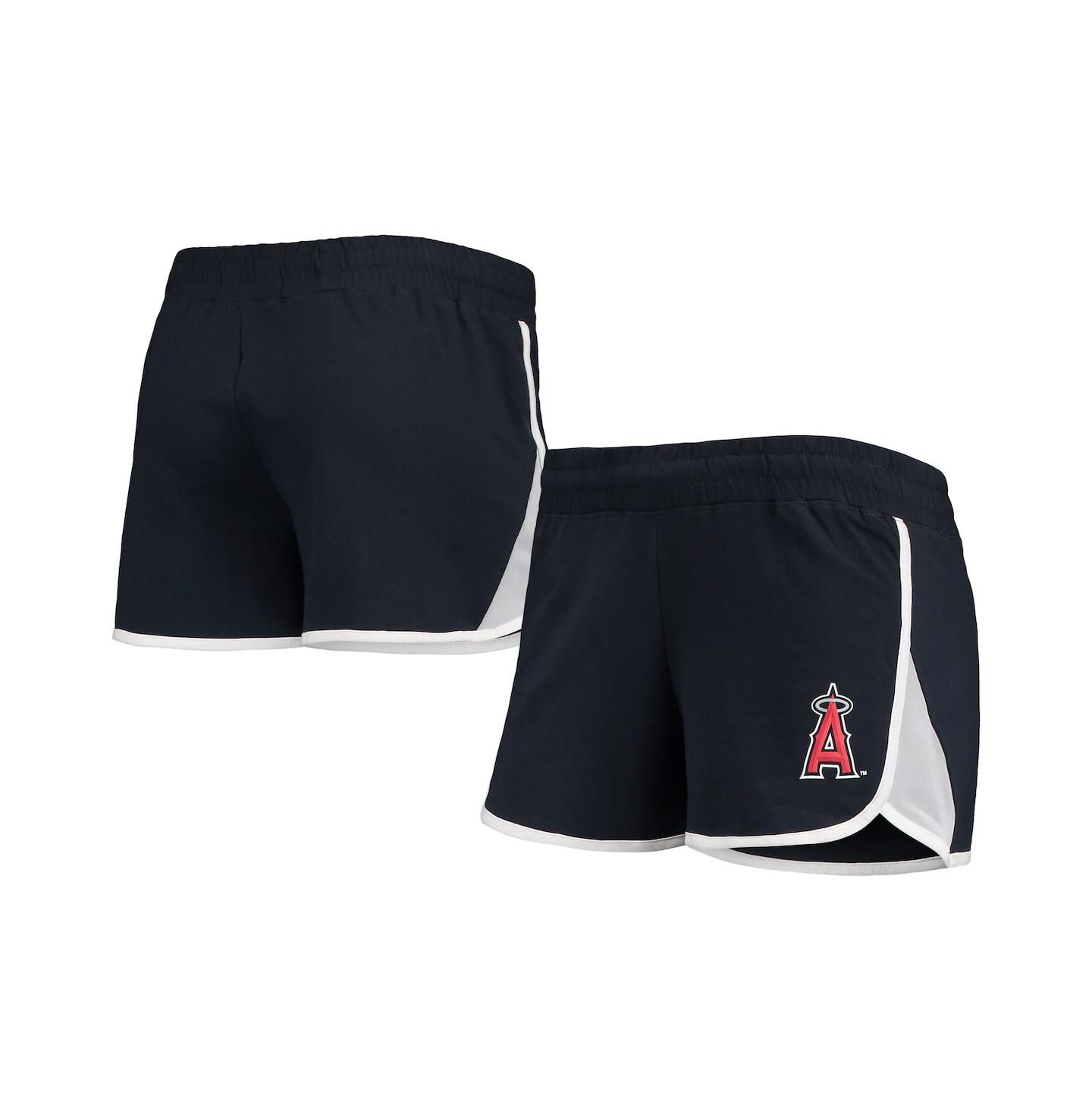 Женские шорты New Era Navy Los Angeles Angels Stretch French Terry — фото 1