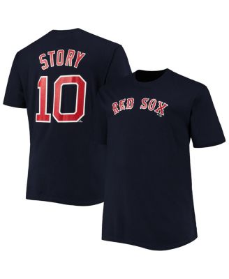 Men's Trevor Story Navy Boston Red Sox Big & Tall Name & Number T-Shirt