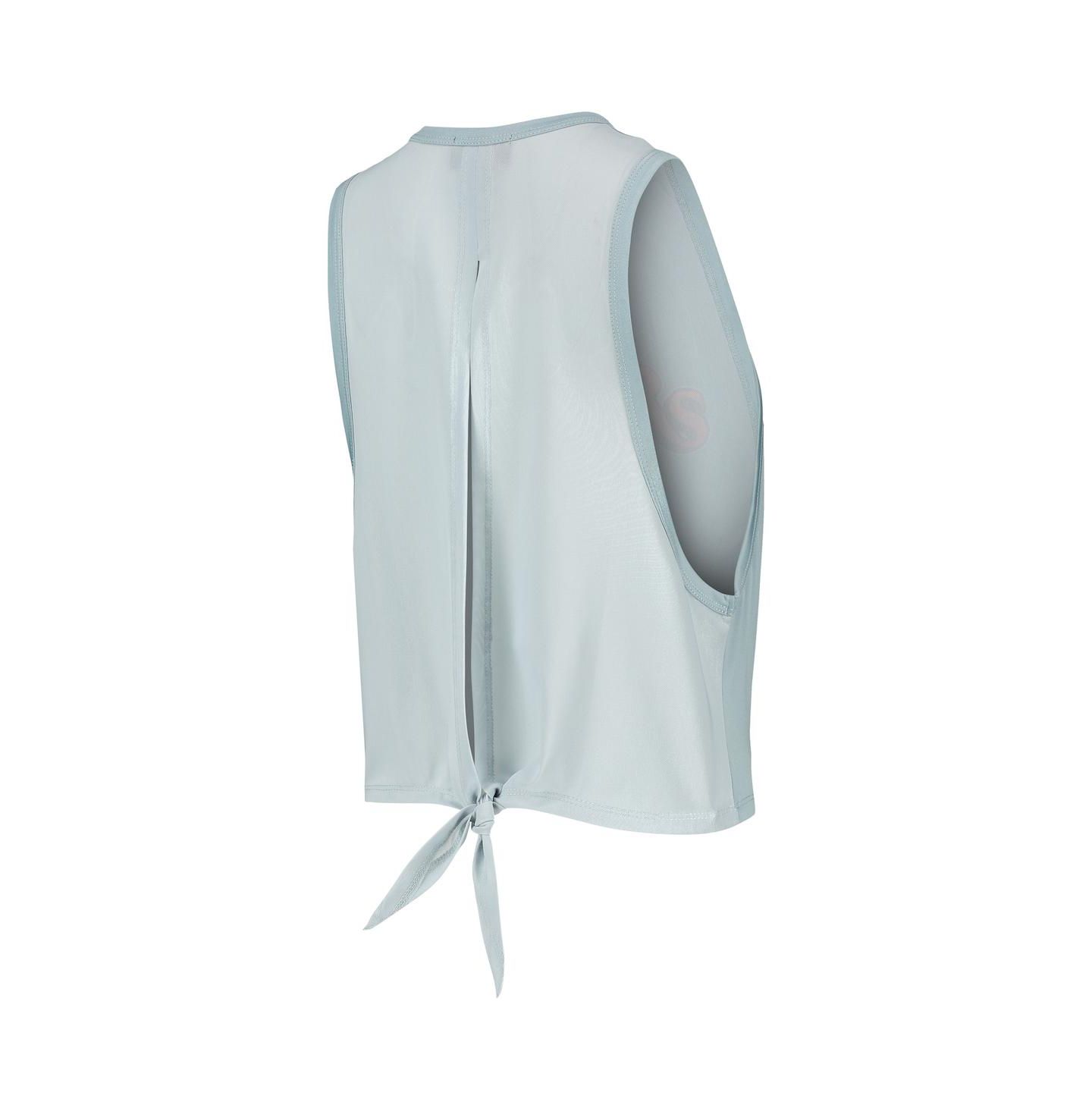Женский топ The Wild Collective Light Blue Detroit Tigers Open Back Twist-Tie — фото 4