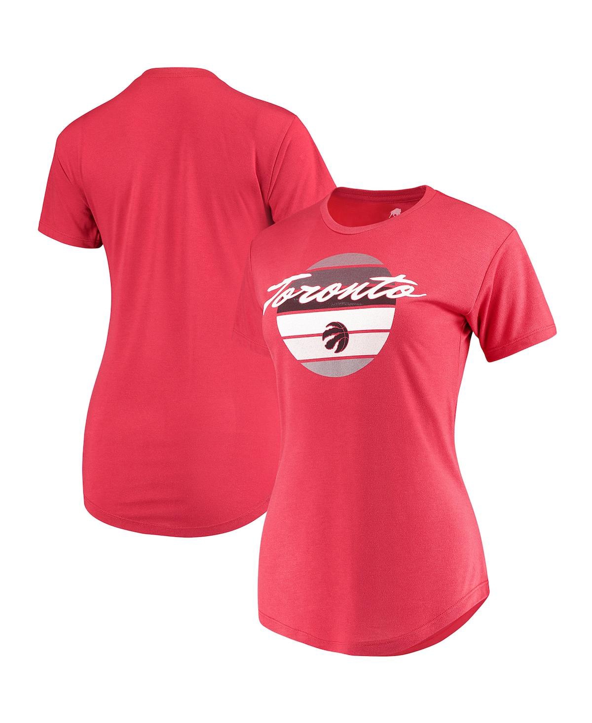 Shop Sportiqe Women's  Red Toronto Raptors Phoebe Super Soft Tri-blend T-shirt