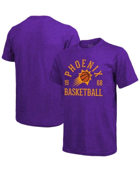 Мужская футболка Majestic Threads Heathered Purple Phoenix Suns Ball Hog Tri-Blend