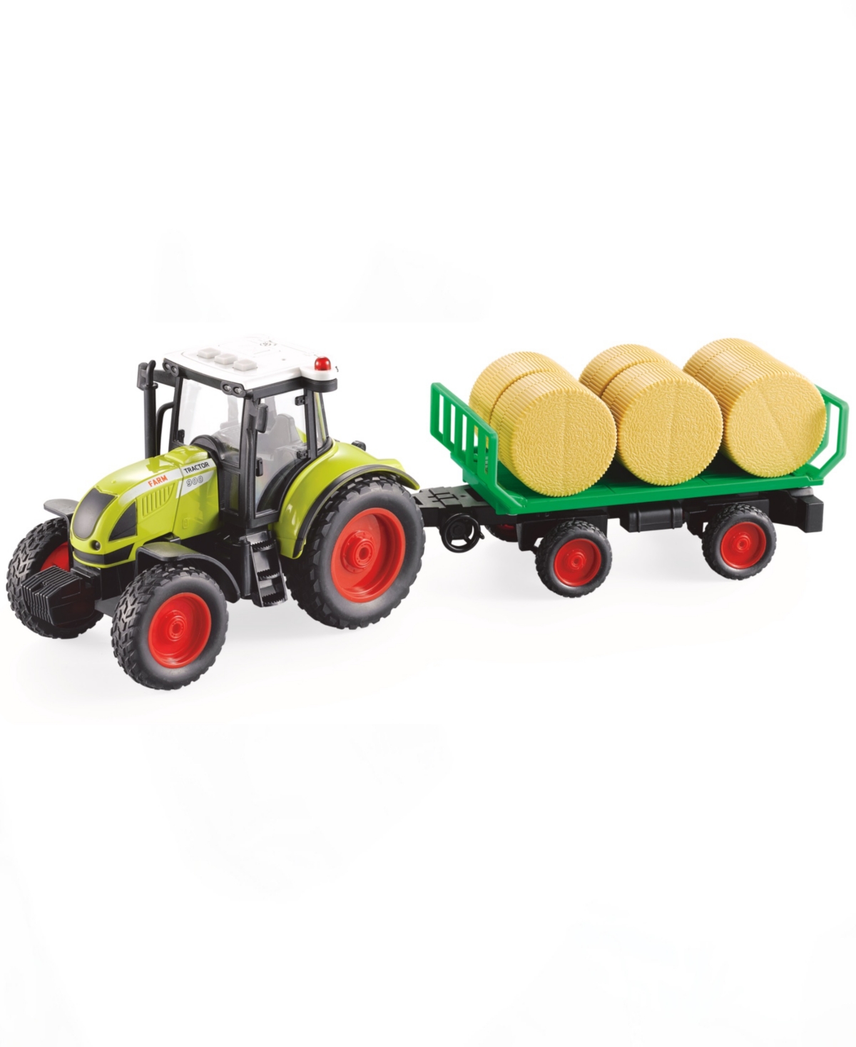Big Daddy Babies' Farmland Hay Barrel Transport Farming Tractor Trailer In Multi Colored Plastic