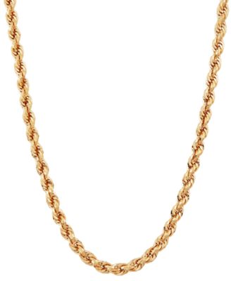 Macy's - Evergreen Rope Link 20" Chain Necklace in 10k Gold