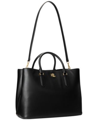 Full-Grain Leather Large Marcy Satchel Bag