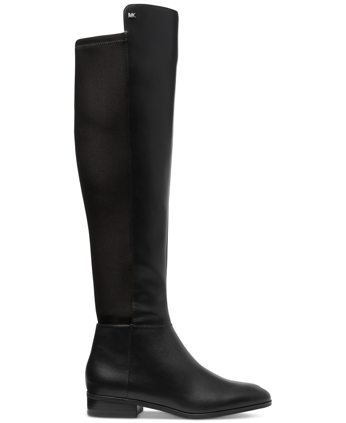 Shop Michael Kors Michael  Women's Bromley Side-zip Over The Knee Boots In Black Leather