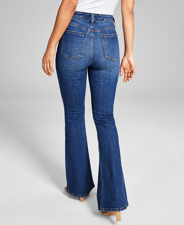 And Now This Women's ButtonFly Faded FlareLeg Jeans Macy's