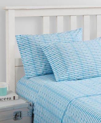 Poppy Fritz Tie Dye Stripe Cotton Percale Sheet Collection Bedding