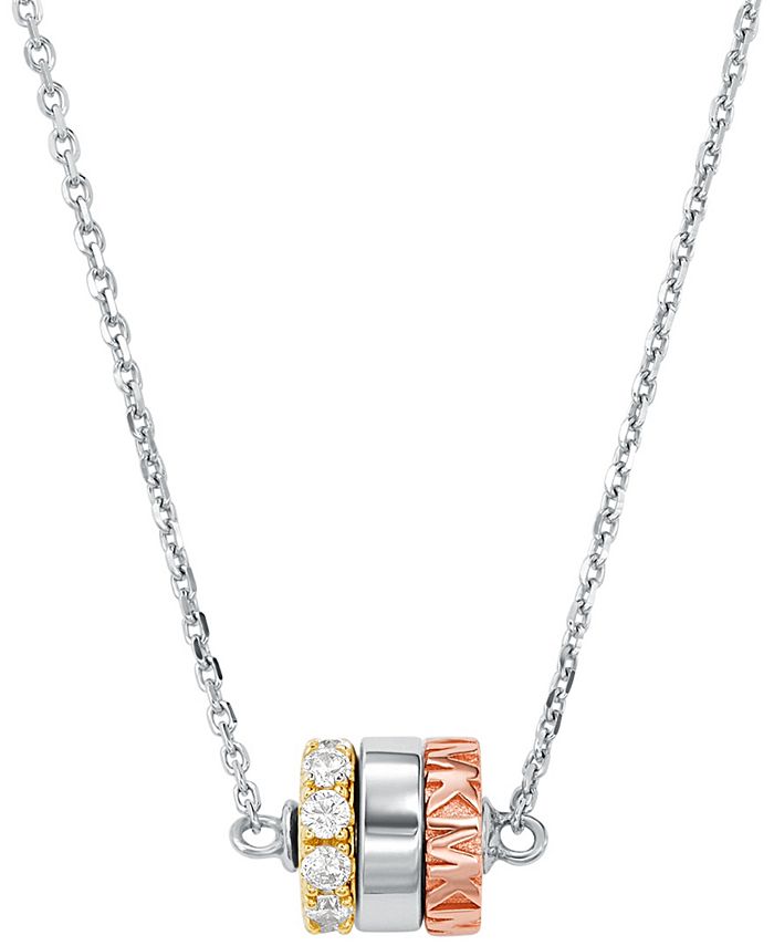 Michael kors 3 ring necklace sale