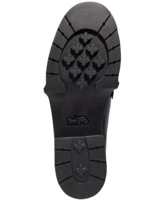 Women's Leah Platform Leather Lug Sole Loafers