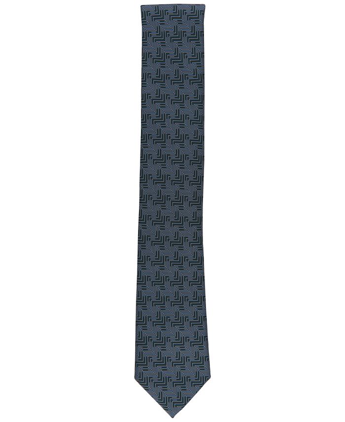 Alfani Mens Check Tie Black Size Regular main image 0