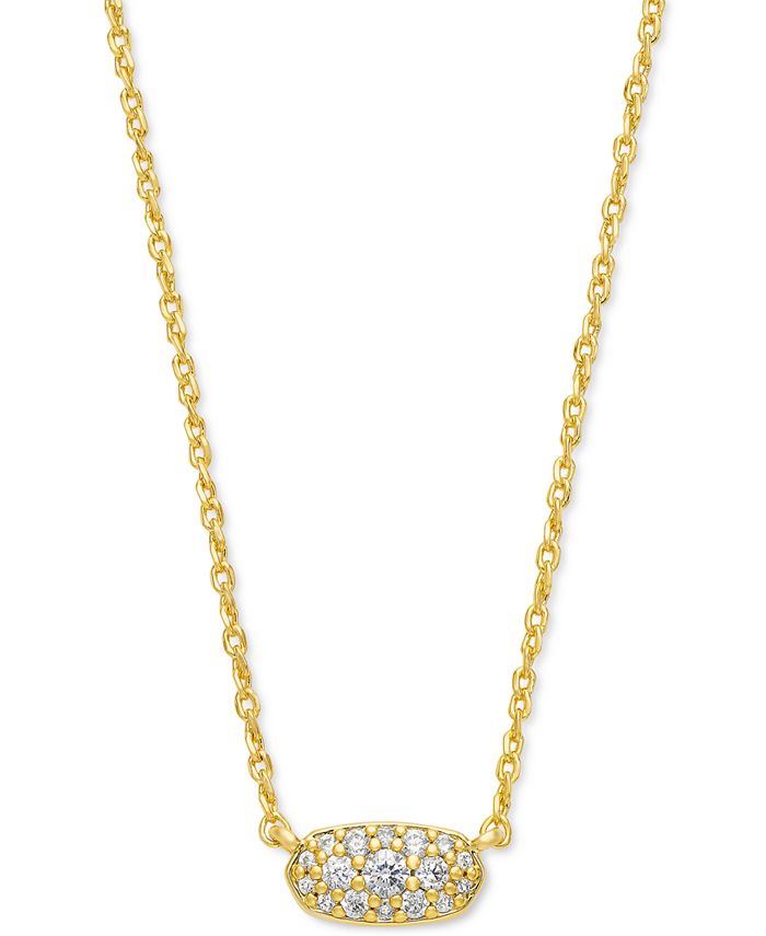 Kendra Scott Gold Tone Crystal Grayson 19
