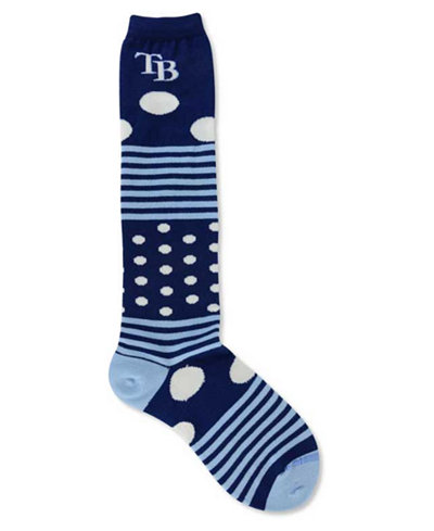 For Bare Feet Tampa Bay Rays Dots and Stripes 538 Socks