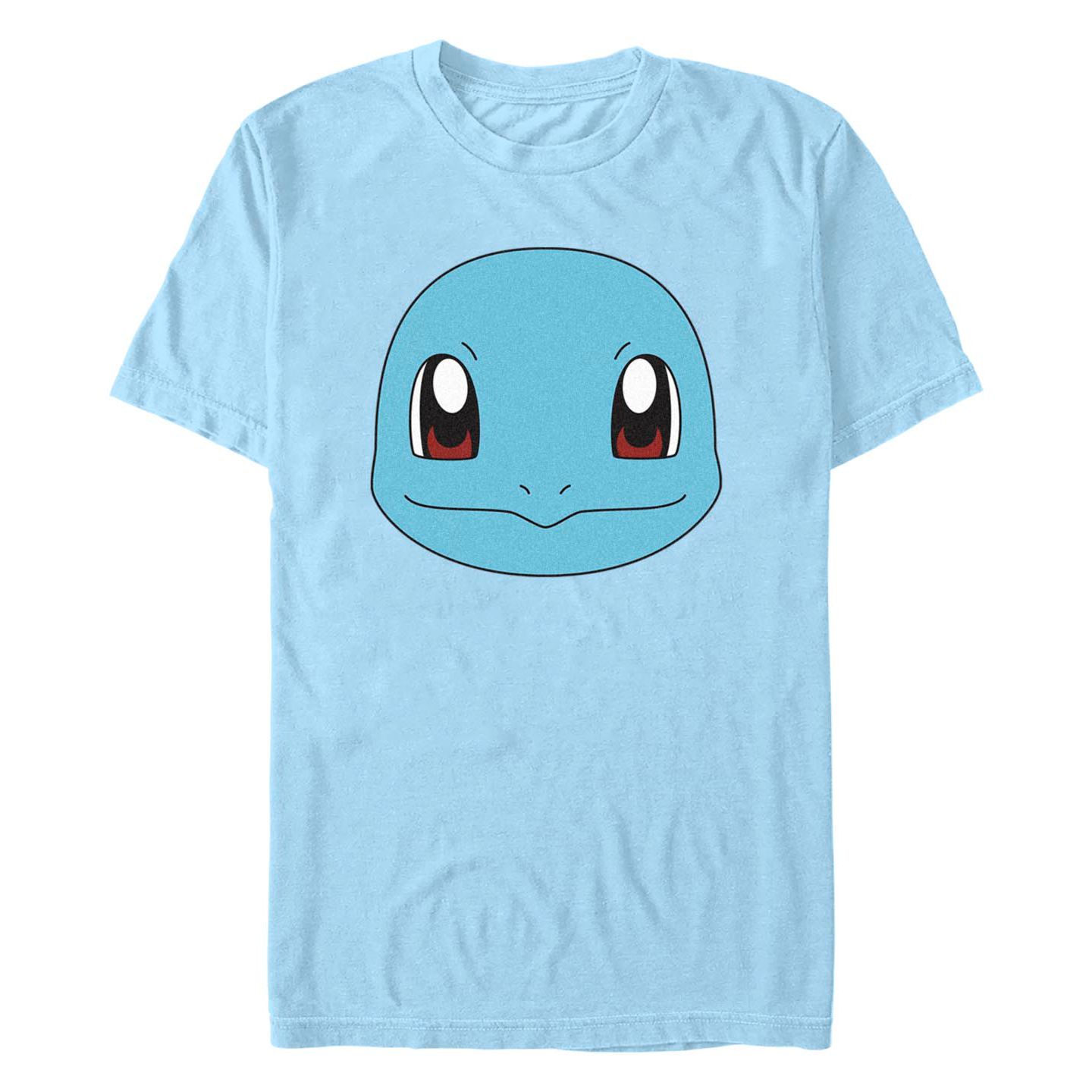 Мужская футболка Fifth Sun Pokemon Squirtle Big Face Short Sleeve, цвет: Светлый синий — фото 1