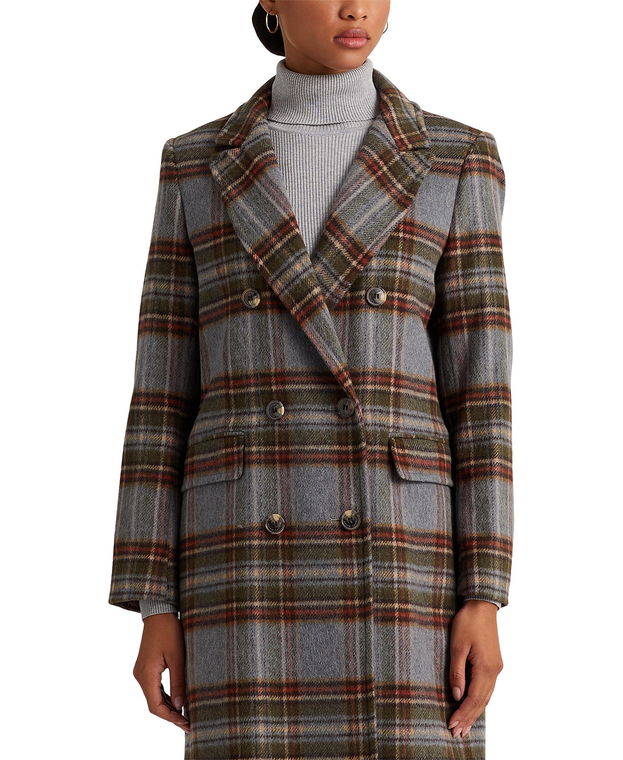 Petite Double-Breasted Walker Coat, Created for Macys
