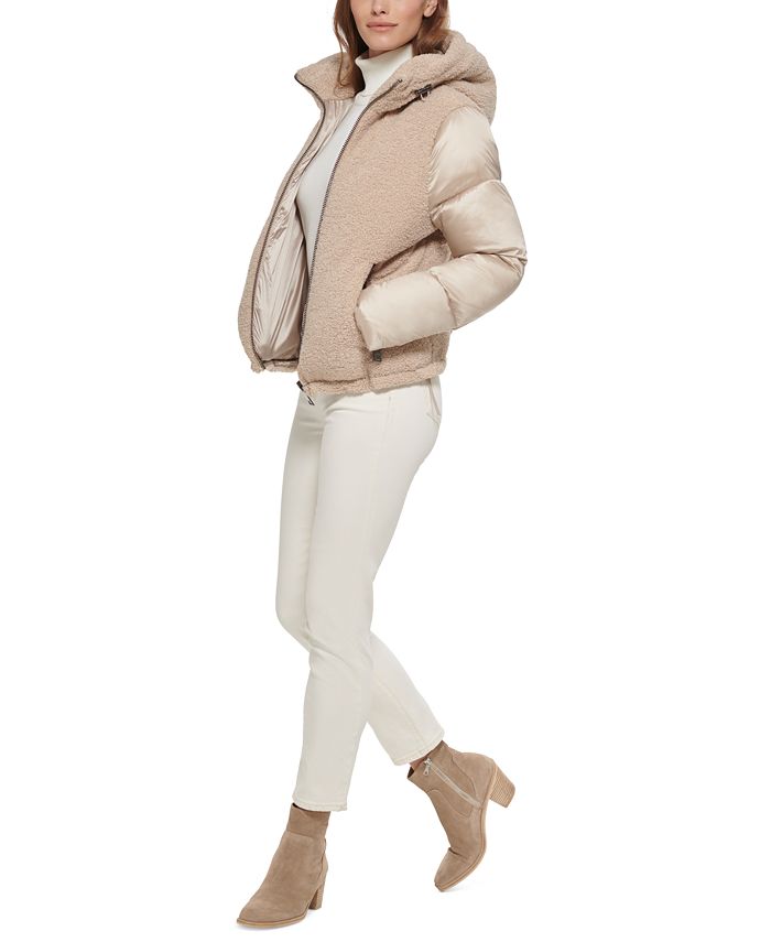 Calvin Klein Hooded MixedMedia Puffer Coat rccgroup.vn