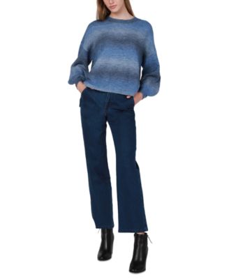 Rainbow-Stripe Drop-Shoulder Sweater 