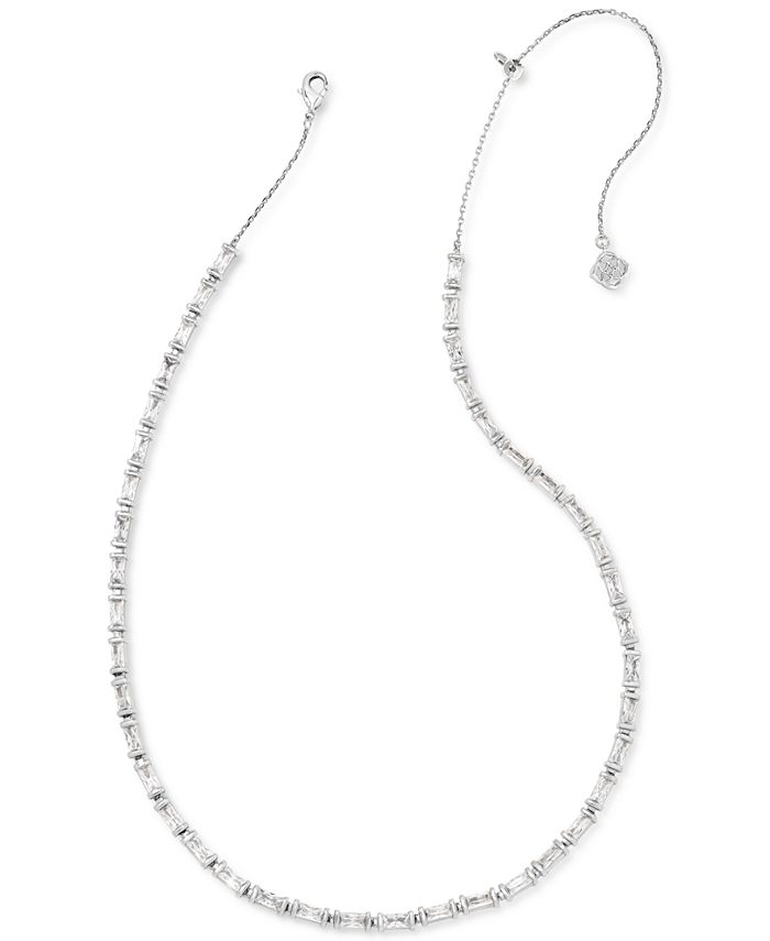 Kendra Scott: Rhodium Sophee Crystal Open Frame Earring