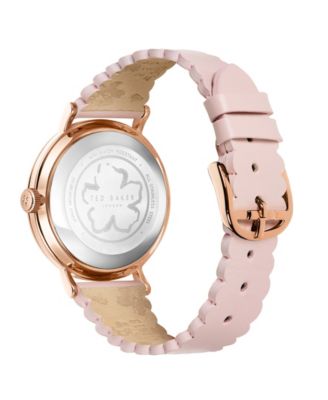 Women's Phylipa Retro Pink Leather Strap Watch 37mm