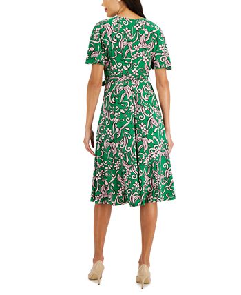 KASPER Women's Flutter-Sleeve Pink Sheath Dress NWT main image 1