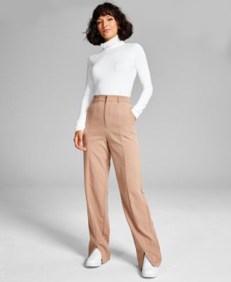 And Now This - Women's High-Rise Split-Leg Trousers