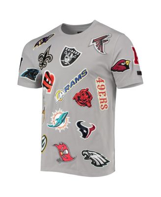 Men's Gray Nfl League Wordmark T-shirt