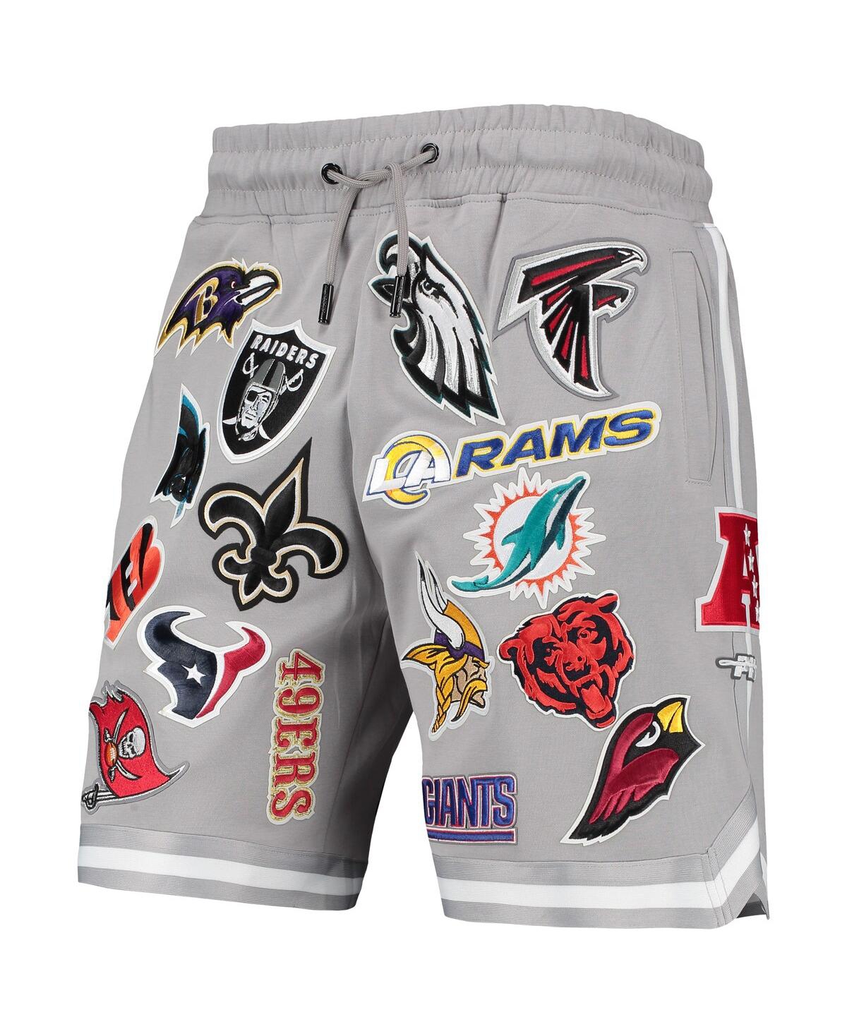 Pro Standard Gray Nfl Pro League Allover Shorts In Gray