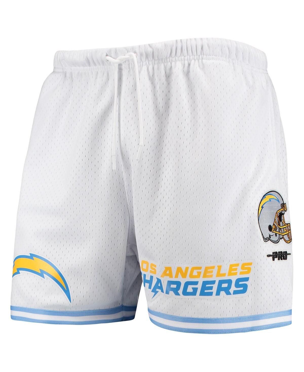 Shop Pro Standard Men's  White Los Angeles Chargers Mesh Shorts