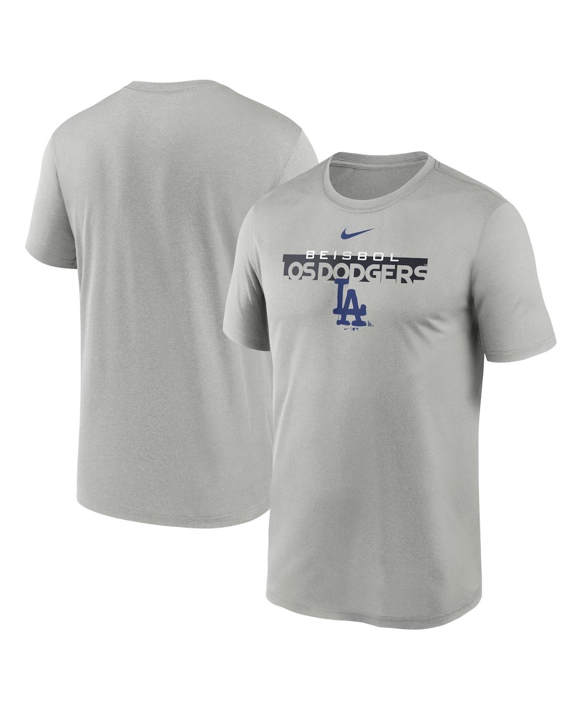 Shop Nike Men's  Gray Los Angeles Dodgers City Connect Legend Performance T-shirt