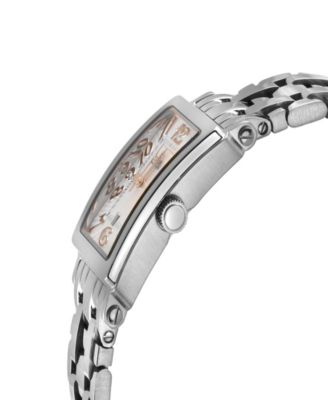 Women's Avenue of Americas Mini Swiss Quartz Silver-Tone Stainless Steel Bracelet Watch 32mm