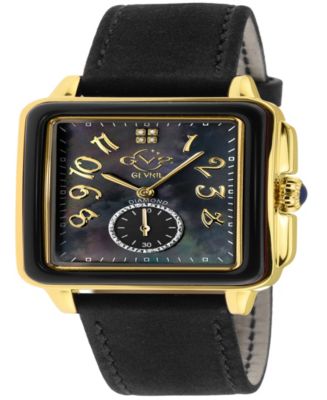 Women\'s Bari Enamel Swiss‎ Quartz Italian Red Leather Strap Watch 34mm GV2 Bari Viva - Gevril main image 4