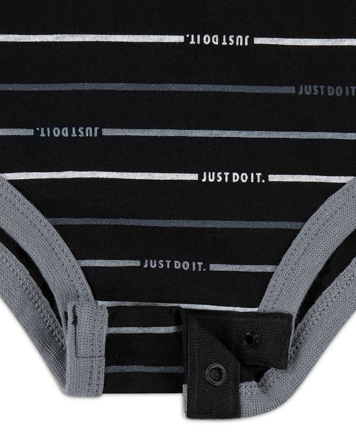 Nike Baby Boys Just Do It Striped Bodysuit, Jacket and Pants, 3 Piece