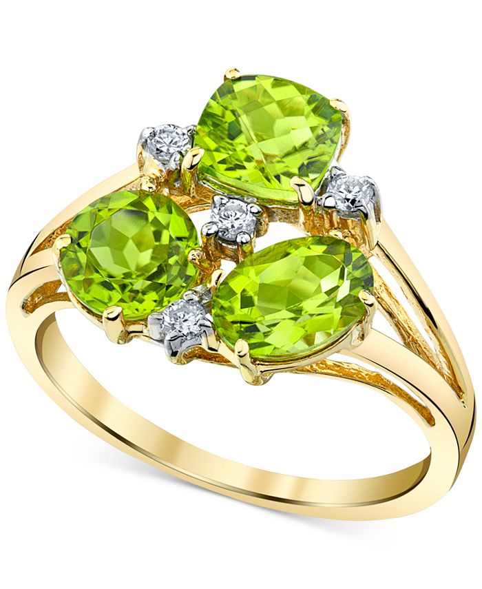 Macy's sale peridot rings