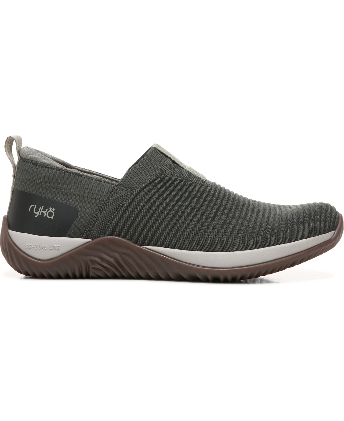 Shop Ryka Women's Echo Knit Slip-on Sneakers In Alpine Green Fabric